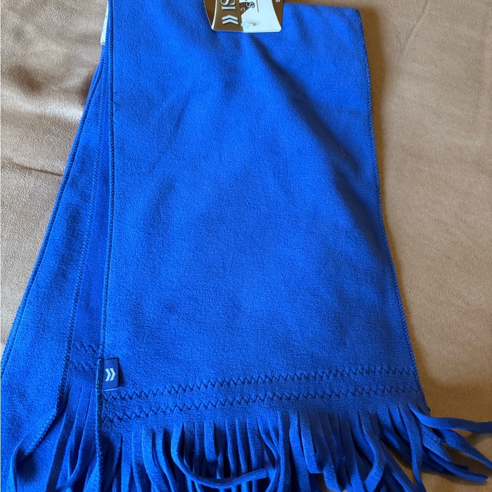 Isotoner Lapis Blue Fringe Scarv